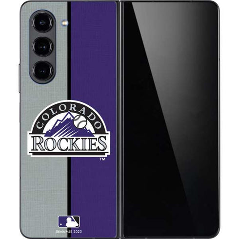 MLB Colorado Rockies Split Galaxy Z Fold5 5G Skin